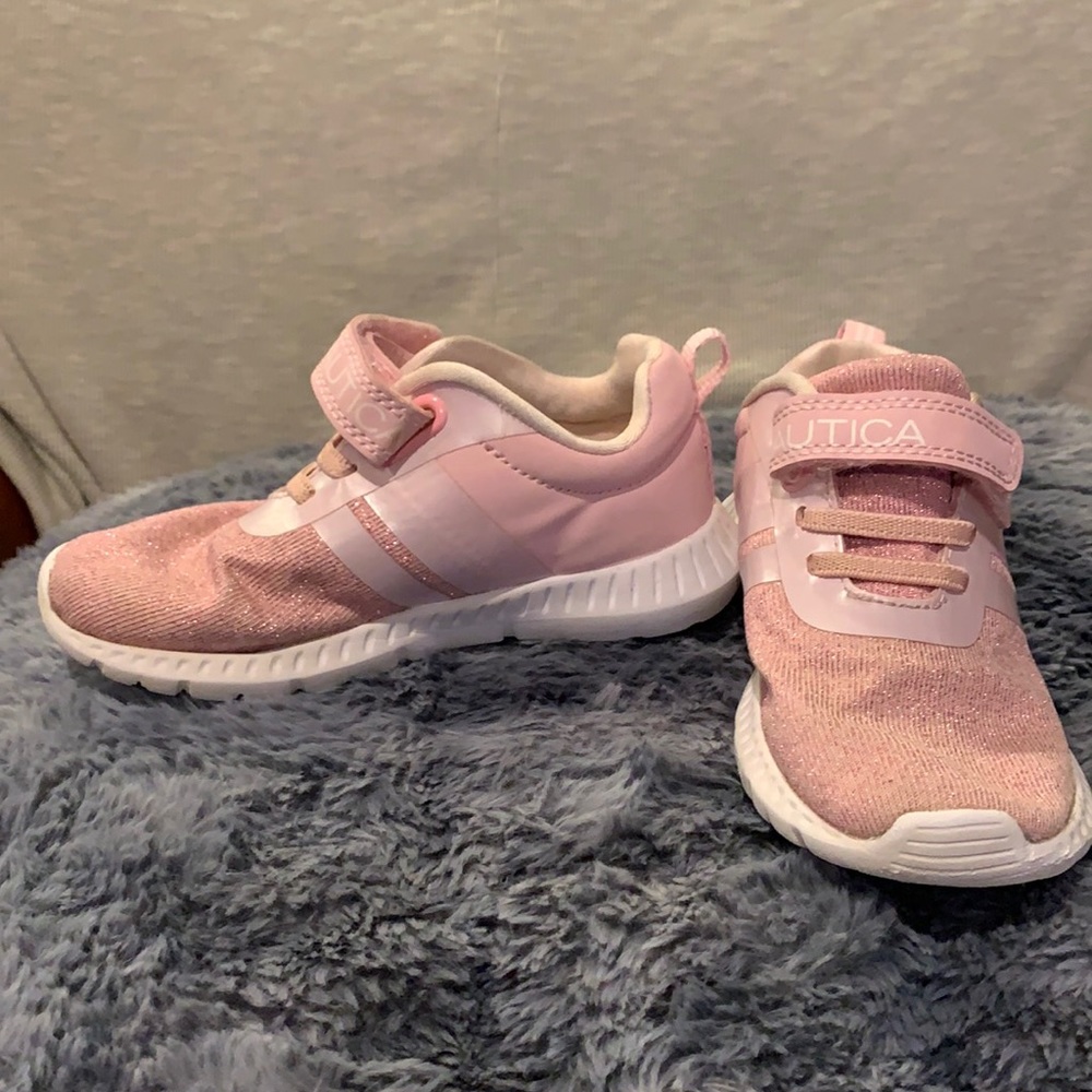 Pink Nautica sneakers, size 10 girls